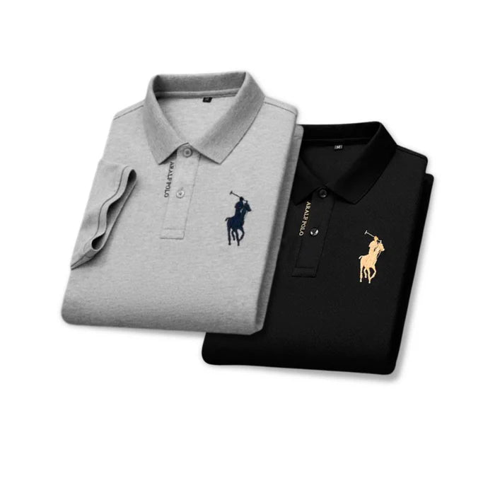 Kit 02 Camisas Polo Masculina Ralph Cavezzano